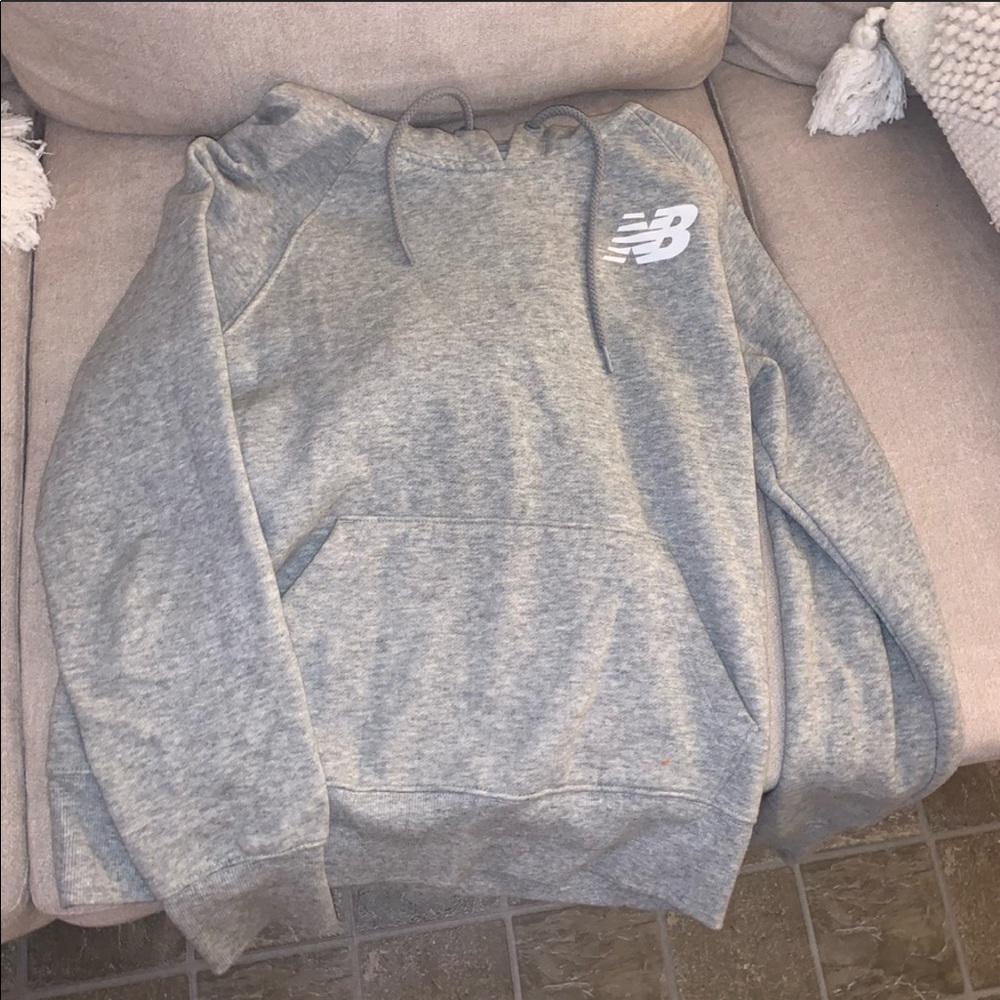 Gray new balance hoodie size small